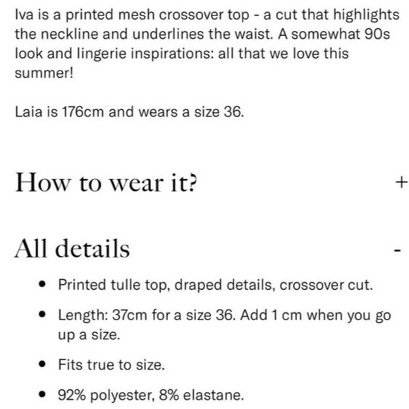 Rouje Paris Iva Top Size EU 34 Spring 2022 - Picture 5 of 11